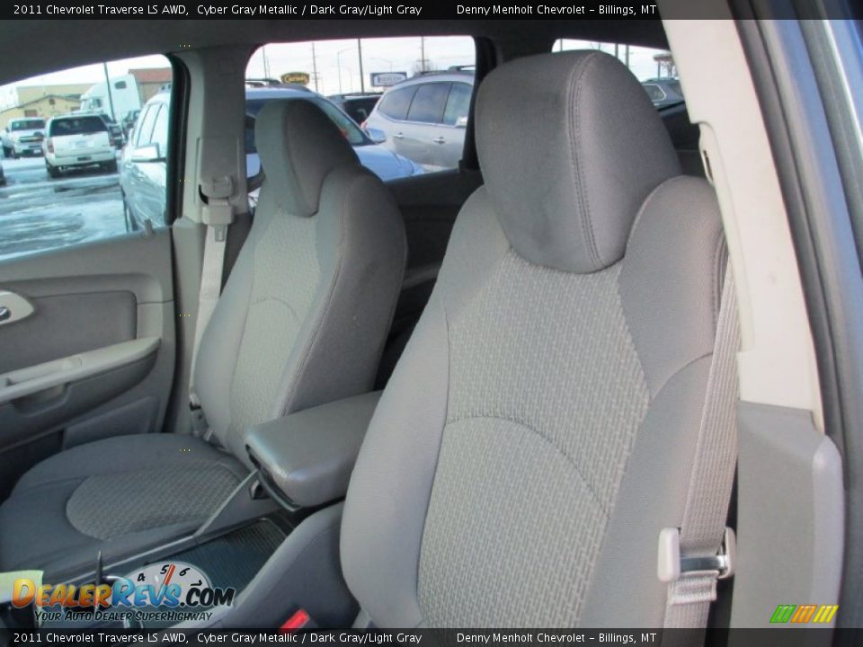 2011 Chevrolet Traverse LS AWD Cyber Gray Metallic / Dark Gray/Light Gray Photo #7