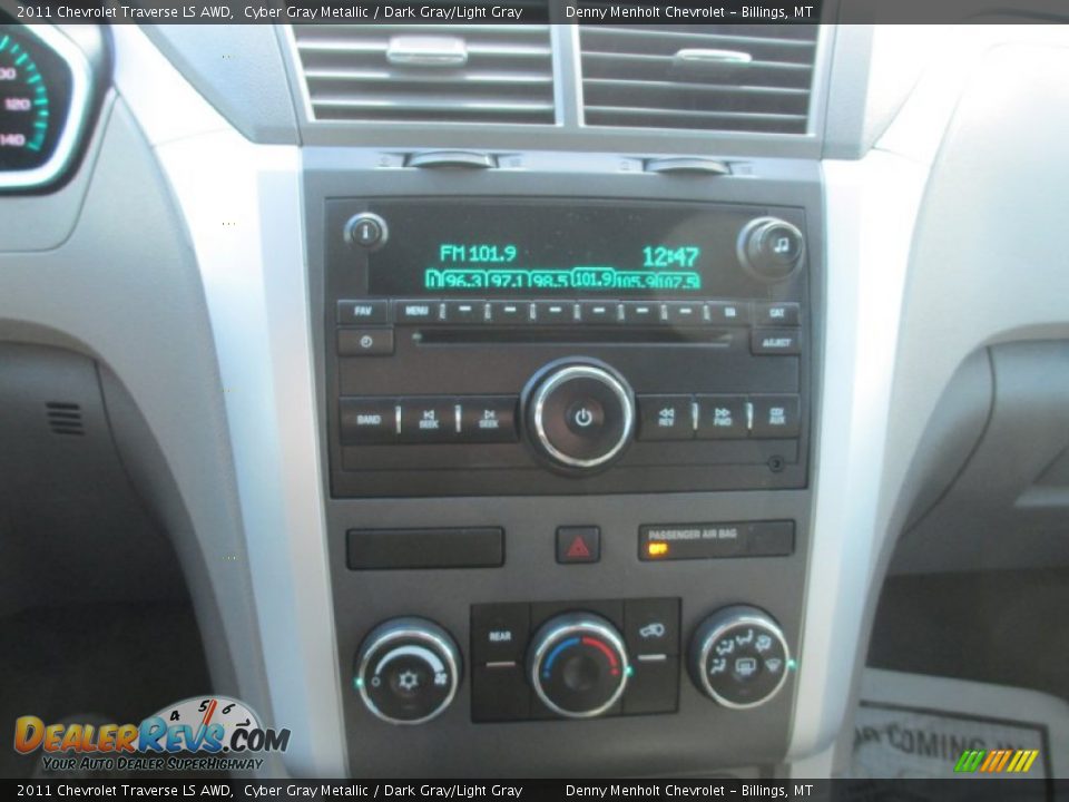 2011 Chevrolet Traverse LS AWD Cyber Gray Metallic / Dark Gray/Light Gray Photo #9