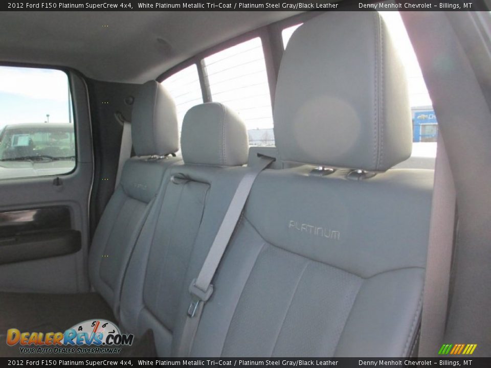 2012 Ford F150 Platinum SuperCrew 4x4 White Platinum Metallic Tri-Coat / Platinum Steel Gray/Black Leather Photo #5