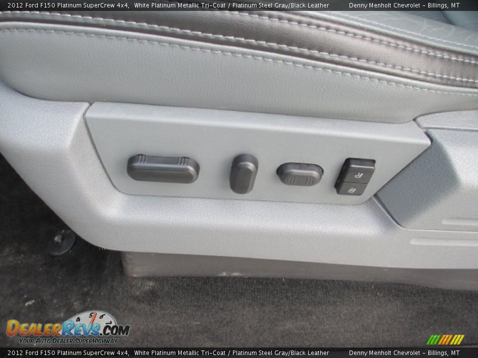 2012 Ford F150 Platinum SuperCrew 4x4 White Platinum Metallic Tri-Coat / Platinum Steel Gray/Black Leather Photo #9