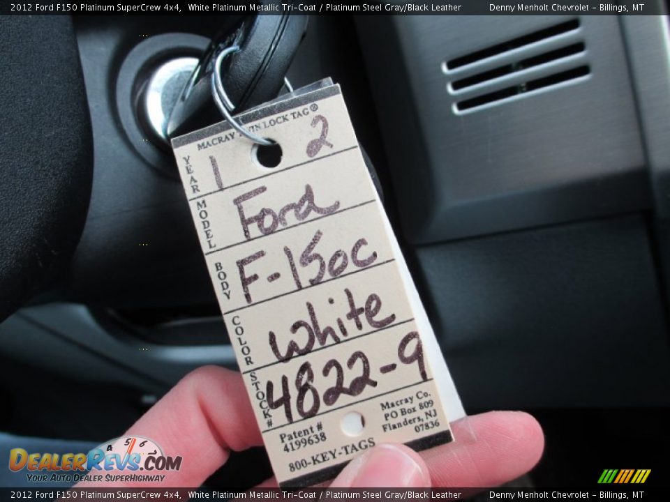 2012 Ford F150 Platinum SuperCrew 4x4 White Platinum Metallic Tri-Coat / Platinum Steel Gray/Black Leather Photo #12