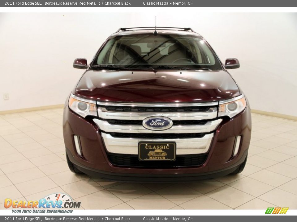 2011 Ford Edge SEL Bordeaux Reserve Red Metallic / Charcoal Black Photo #2