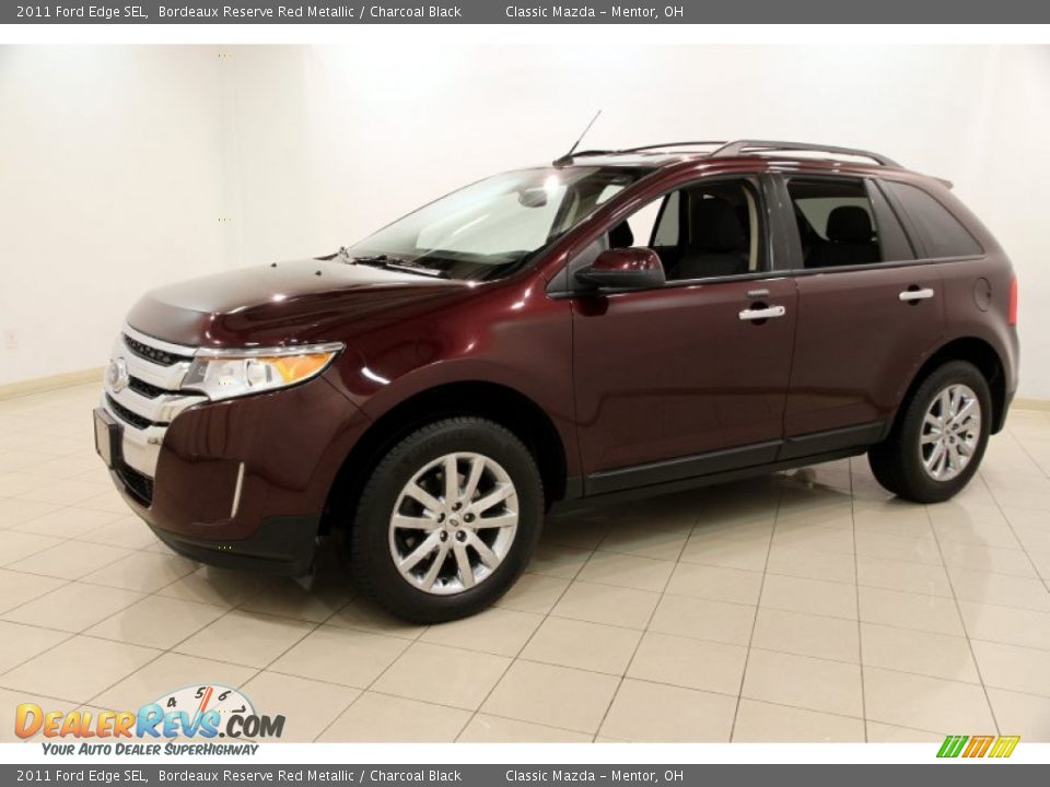 2011 Ford Edge SEL Bordeaux Reserve Red Metallic / Charcoal Black Photo #3