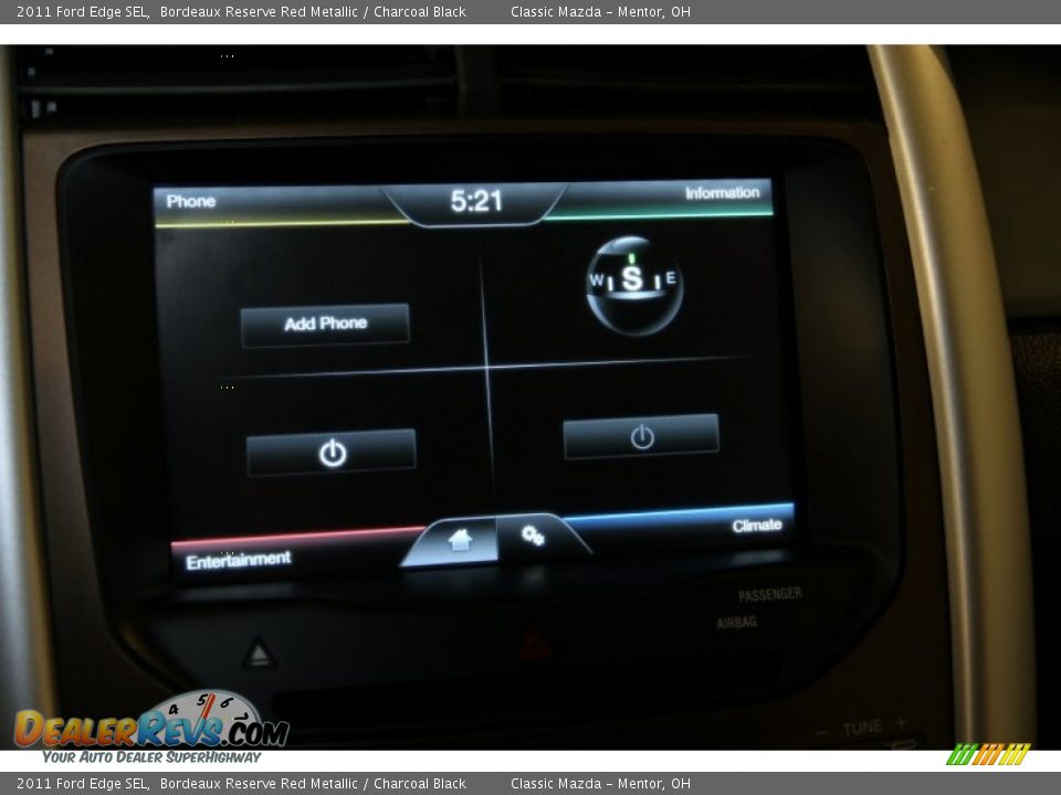 2011 Ford Edge SEL Bordeaux Reserve Red Metallic / Charcoal Black Photo #9