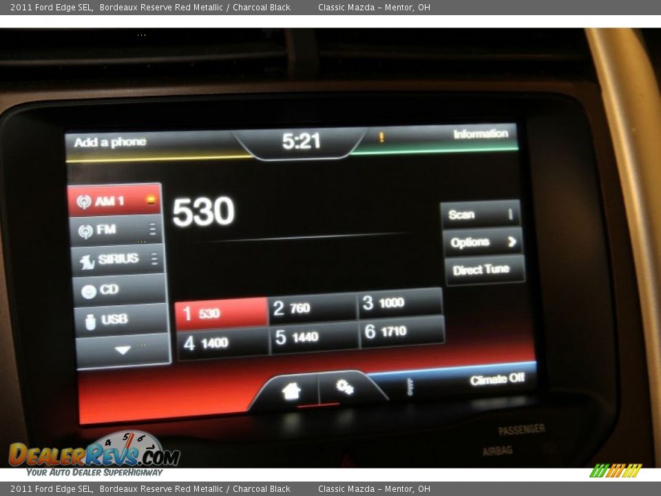 2011 Ford Edge SEL Bordeaux Reserve Red Metallic / Charcoal Black Photo #11