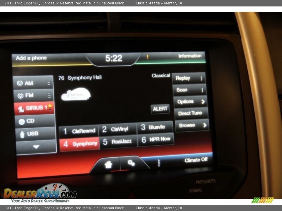 2011 Ford Edge SEL Bordeaux Reserve Red Metallic / Charcoal Black Photo #12