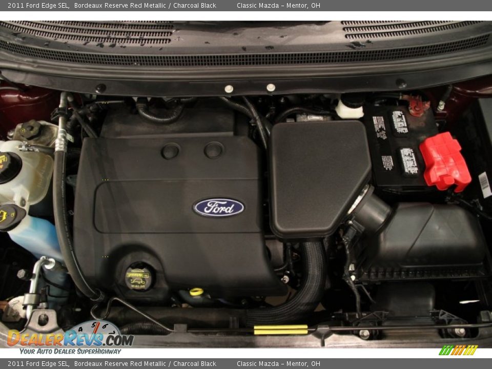 2011 Ford Edge SEL Bordeaux Reserve Red Metallic / Charcoal Black Photo #19