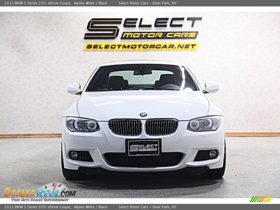 2011 BMW 3 Series 335i xDrive Coupe Alpine White / Black Photo #2