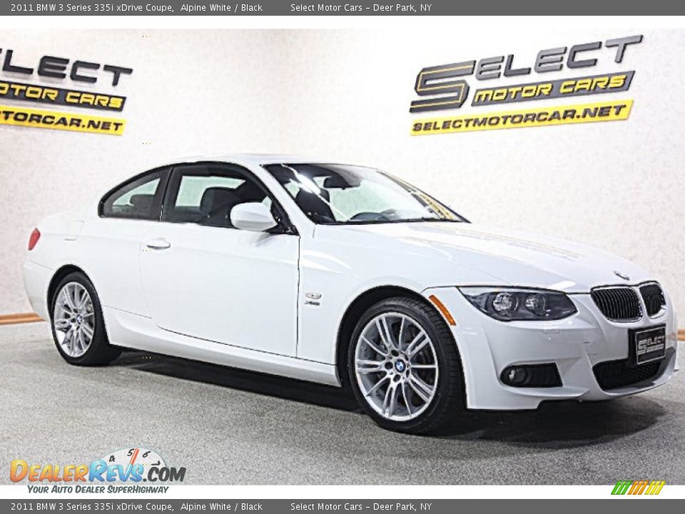 2011 BMW 3 Series 335i xDrive Coupe Alpine White / Black Photo #3