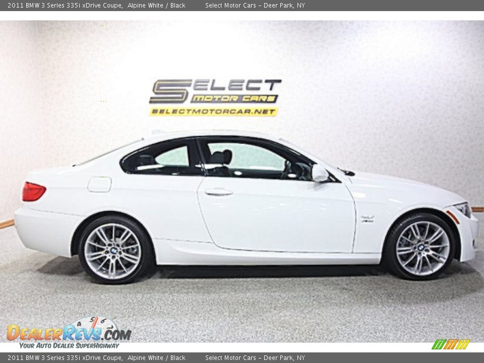 2011 BMW 3 Series 335i xDrive Coupe Alpine White / Black Photo #4