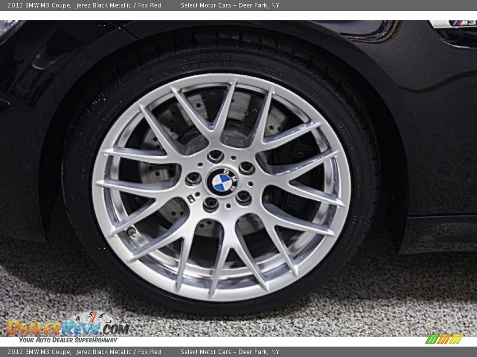 2012 BMW M3 Coupe Jerez Black Metallic / Fox Red Photo #6