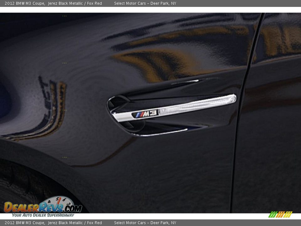 2012 BMW M3 Coupe Jerez Black Metallic / Fox Red Photo #7