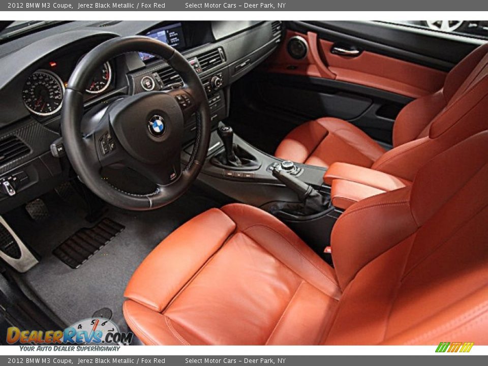 2012 BMW M3 Coupe Jerez Black Metallic / Fox Red Photo #9