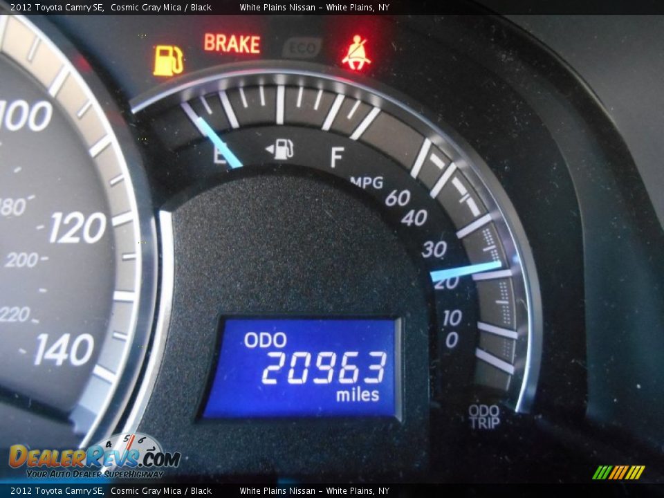 2012 Toyota Camry SE Cosmic Gray Mica / Black Photo #19