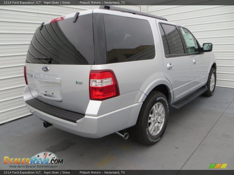 2014 Ford Expedition XLT Ingot Silver / Stone Photo #4