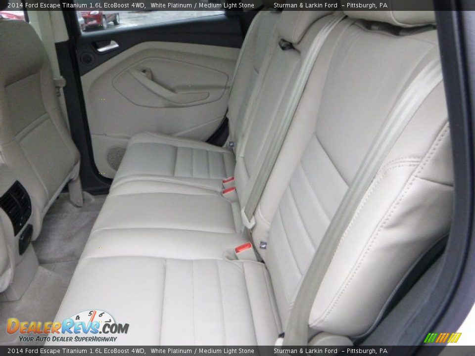 2014 Ford Escape Titanium 1.6L EcoBoost 4WD White Platinum / Medium Light Stone Photo #9