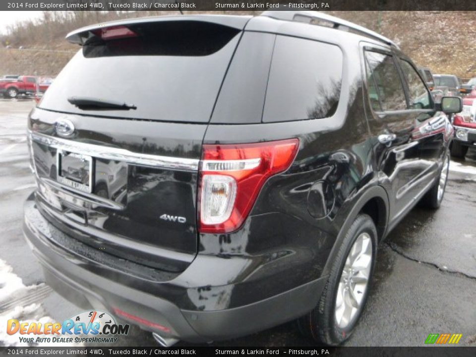 2014 Ford Explorer Limited 4WD Tuxedo Black / Charcoal Black Photo #2