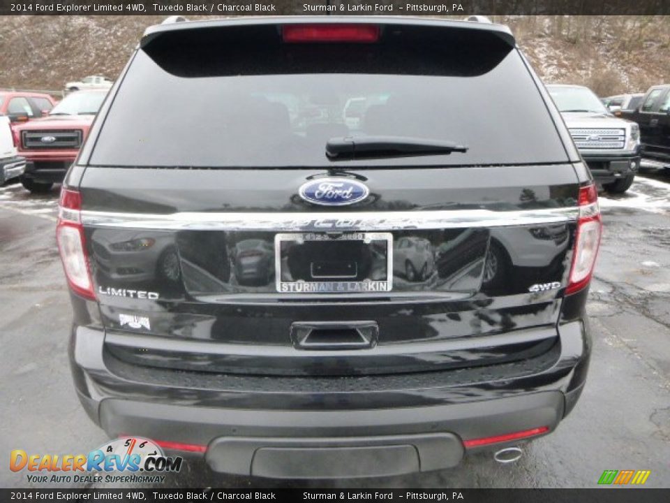 2014 Ford Explorer Limited 4WD Tuxedo Black / Charcoal Black Photo #3