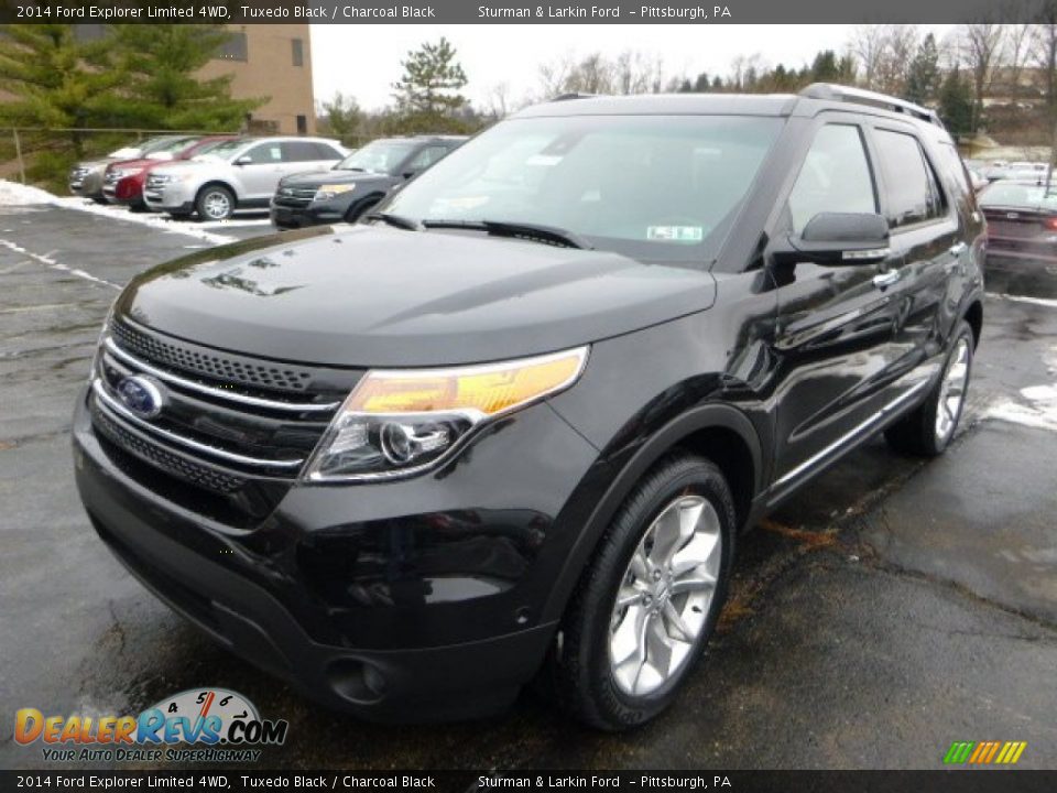 2014 Ford Explorer Limited 4WD Tuxedo Black / Charcoal Black Photo #4