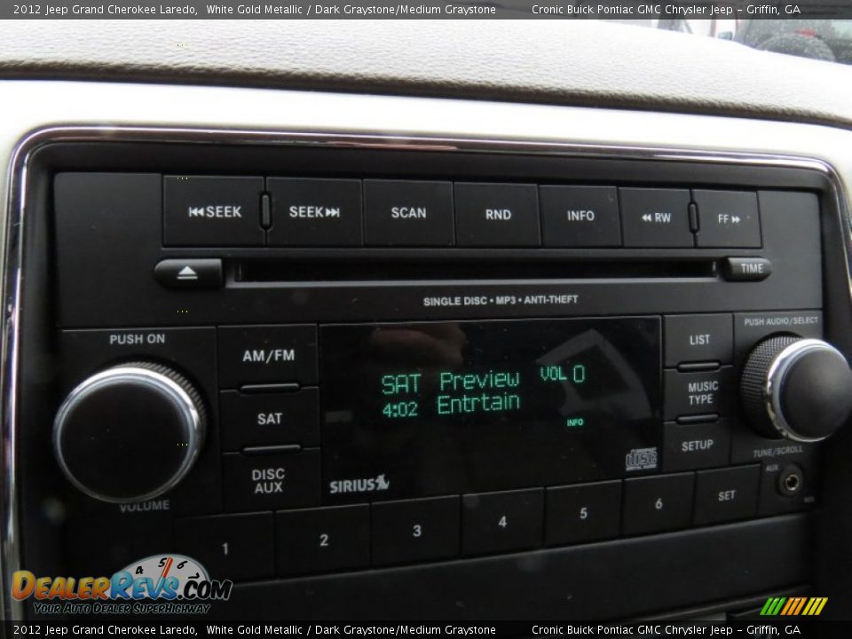 Audio System of 2012 Jeep Grand Cherokee Laredo Photo #25