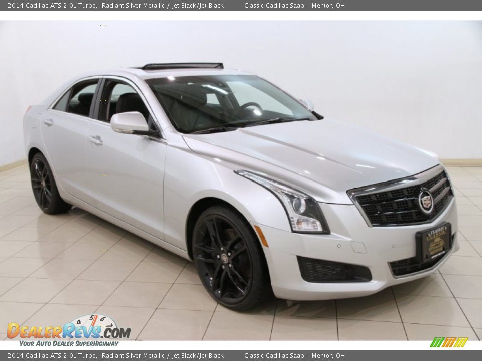 2014 Cadillac ATS 2.0L Turbo Radiant Silver Metallic / Jet Black/Jet Black Photo #1