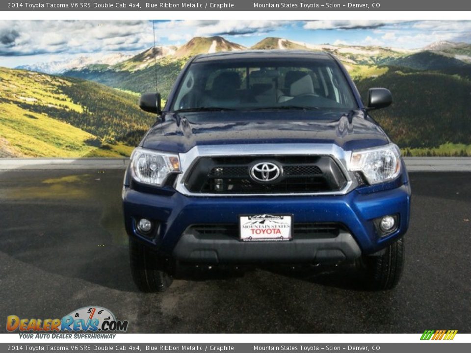 2014 Toyota Tacoma V6 SR5 Double Cab 4x4 Blue Ribbon Metallic / Graphite Photo #2