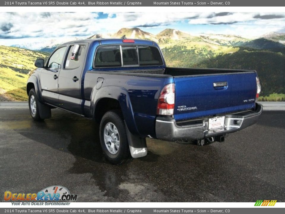 2014 Toyota Tacoma V6 SR5 Double Cab 4x4 Blue Ribbon Metallic / Graphite Photo #3