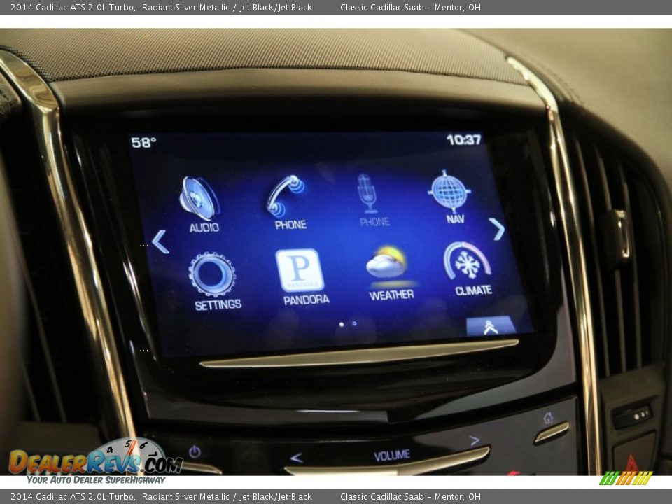 2014 Cadillac ATS 2.0L Turbo Radiant Silver Metallic / Jet Black/Jet Black Photo #13