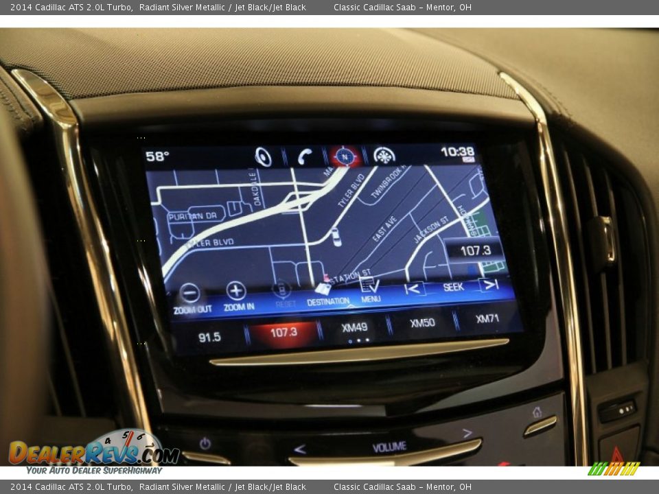 2014 Cadillac ATS 2.0L Turbo Radiant Silver Metallic / Jet Black/Jet Black Photo #14