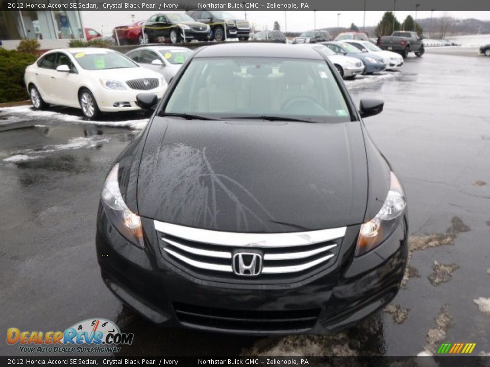 2012 Honda Accord SE Sedan Crystal Black Pearl / Ivory Photo #2