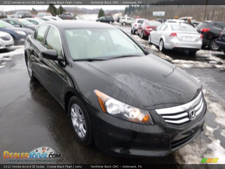 2012 Honda Accord SE Sedan Crystal Black Pearl / Ivory Photo #3