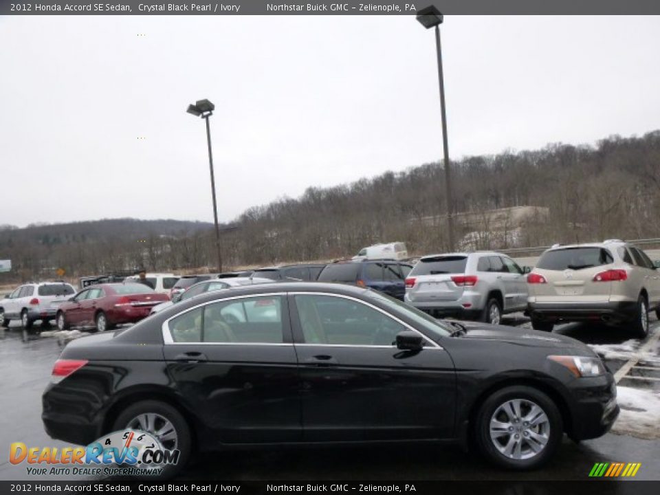 2012 Honda Accord SE Sedan Crystal Black Pearl / Ivory Photo #4