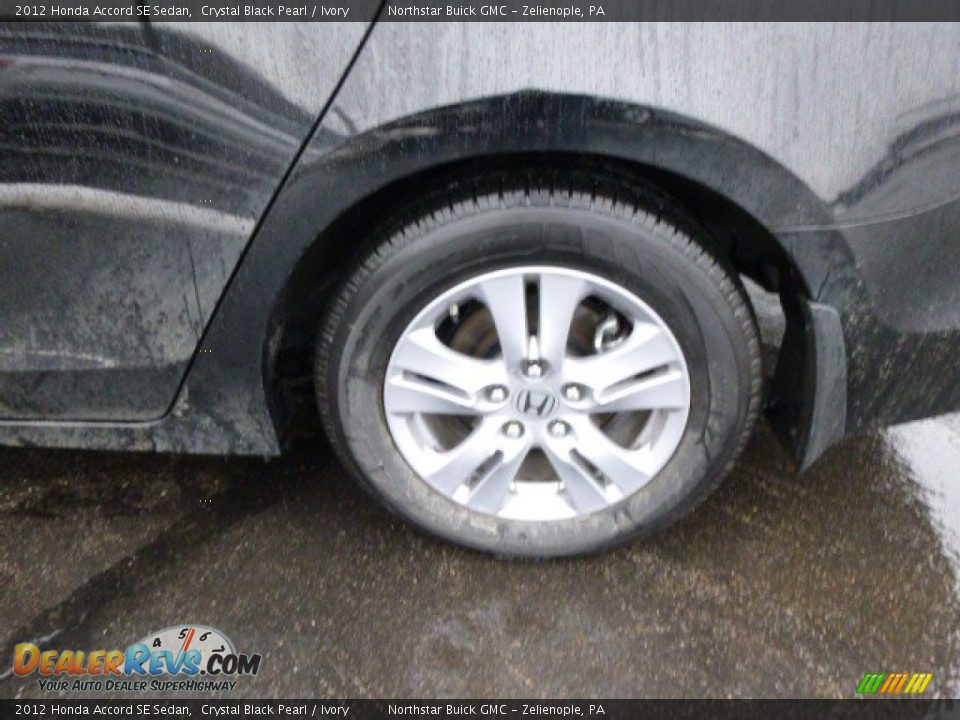 2012 Honda Accord SE Sedan Crystal Black Pearl / Ivory Photo #9