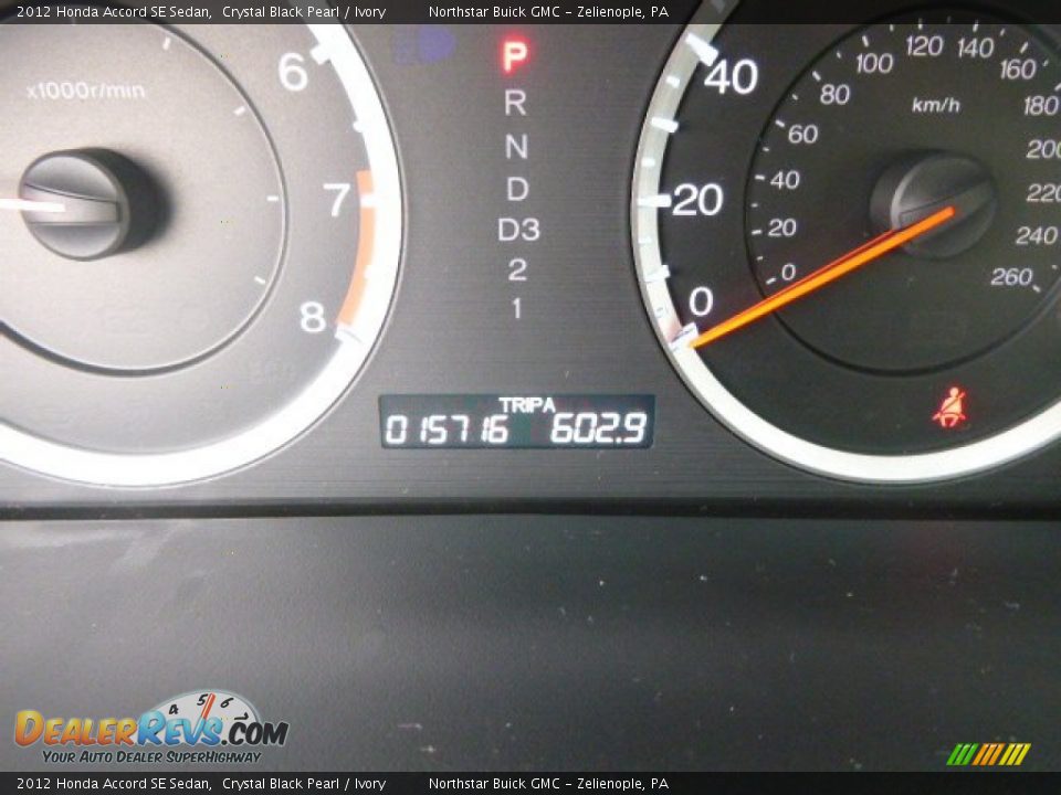 2012 Honda Accord SE Sedan Crystal Black Pearl / Ivory Photo #19