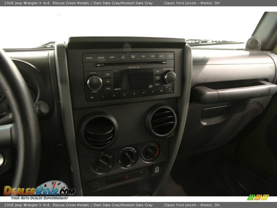 2008 Jeep Wrangler X 4x4 Rescue Green Metallic / Dark Slate Gray/Medium Slate Gray Photo #8
