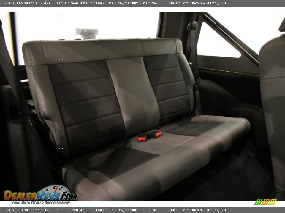 2008 Jeep Wrangler X 4x4 Rescue Green Metallic / Dark Slate Gray/Medium Slate Gray Photo #11