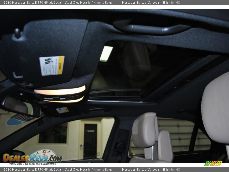 2010 Mercedes-Benz E 550 4Matic Sedan Steel Grey Metallic / Almond Beige Photo #5