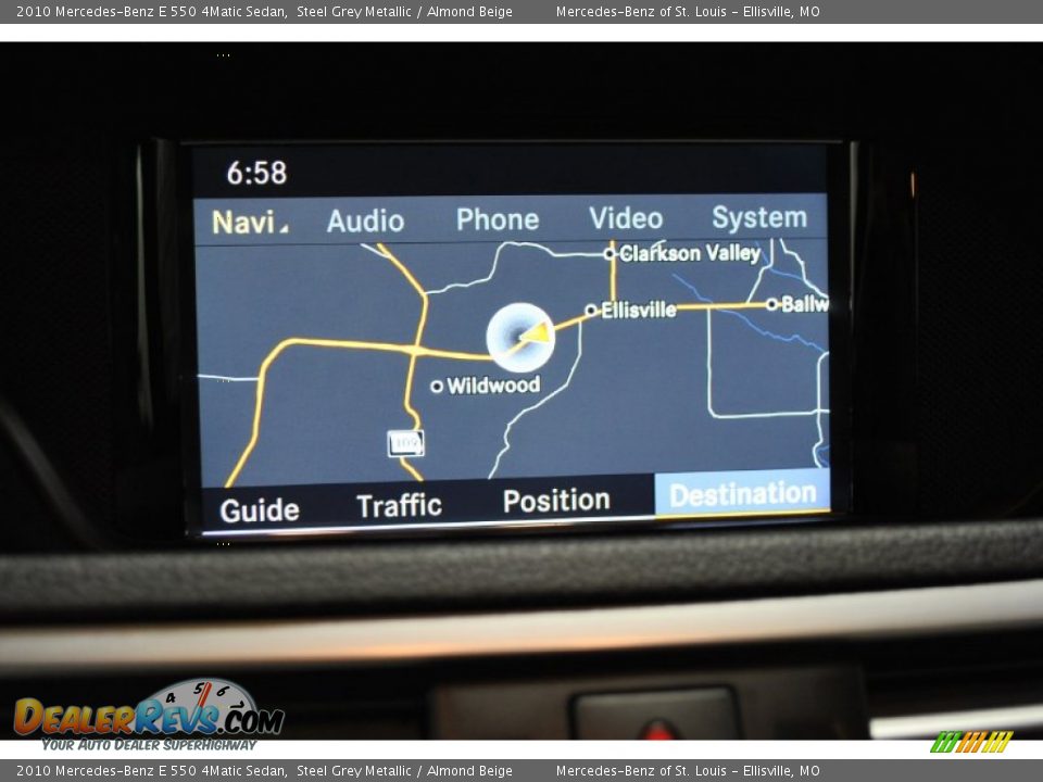 2010 Mercedes-Benz E 550 4Matic Sedan Steel Grey Metallic / Almond Beige Photo #6