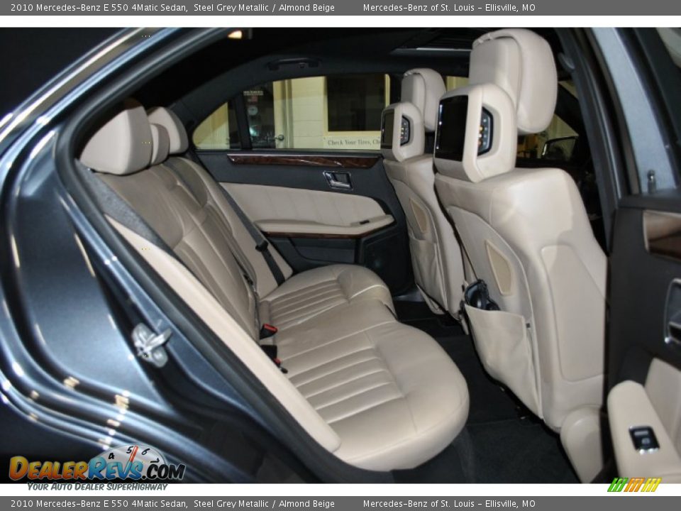 2010 Mercedes-Benz E 550 4Matic Sedan Steel Grey Metallic / Almond Beige Photo #10