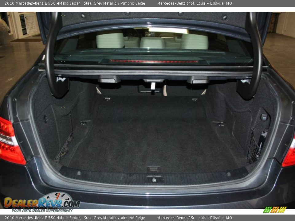 2010 Mercedes-Benz E 550 4Matic Sedan Steel Grey Metallic / Almond Beige Photo #12
