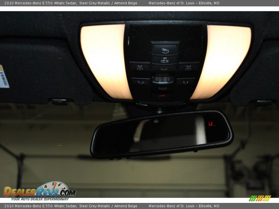 2010 Mercedes-Benz E 550 4Matic Sedan Steel Grey Metallic / Almond Beige Photo #16