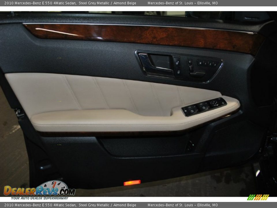 2010 Mercedes-Benz E 550 4Matic Sedan Steel Grey Metallic / Almond Beige Photo #17