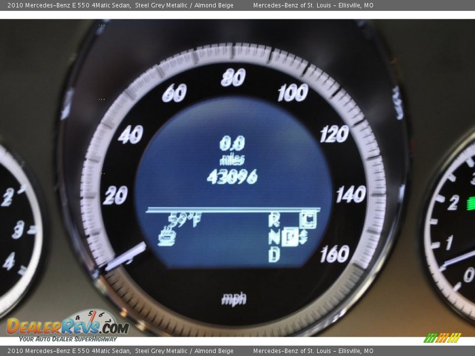 2010 Mercedes-Benz E 550 4Matic Sedan Steel Grey Metallic / Almond Beige Photo #19