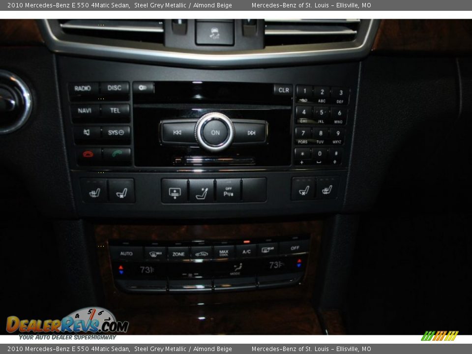 2010 Mercedes-Benz E 550 4Matic Sedan Steel Grey Metallic / Almond Beige Photo #20