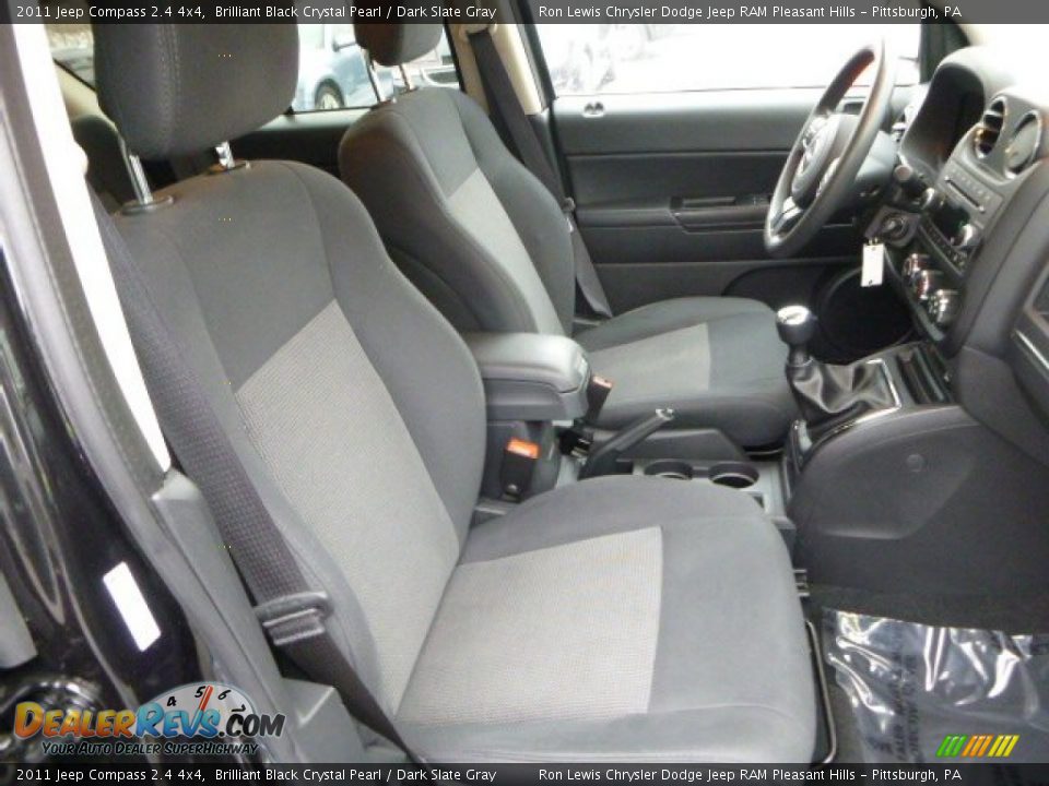 2011 Jeep Compass 2.4 4x4 Brilliant Black Crystal Pearl / Dark Slate Gray Photo #10