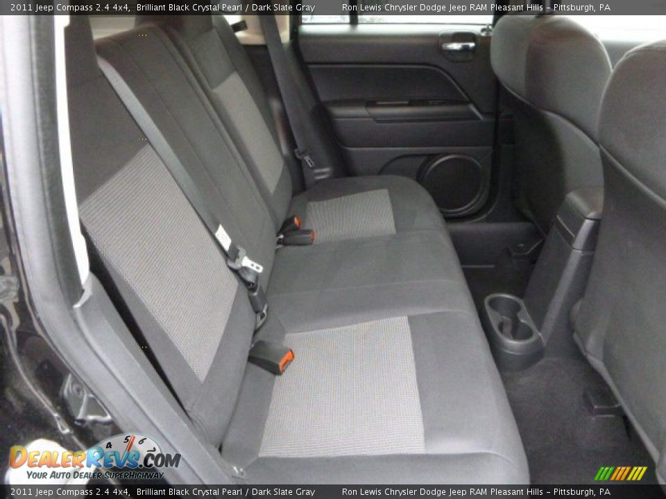 2011 Jeep Compass 2.4 4x4 Brilliant Black Crystal Pearl / Dark Slate Gray Photo #13