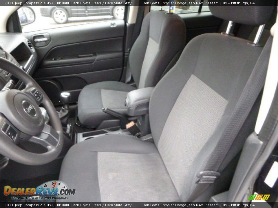 2011 Jeep Compass 2.4 4x4 Brilliant Black Crystal Pearl / Dark Slate Gray Photo #14