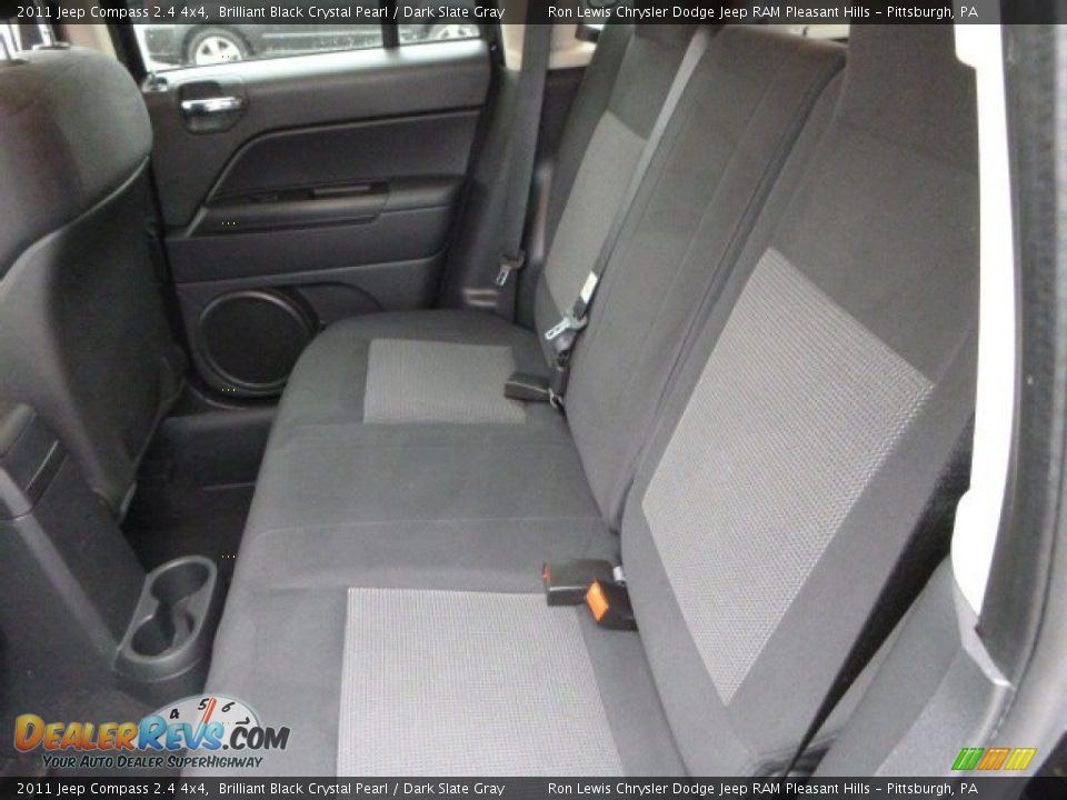 2011 Jeep Compass 2.4 4x4 Brilliant Black Crystal Pearl / Dark Slate Gray Photo #15