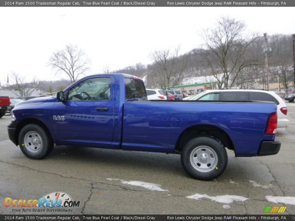 True Blue Pearl Coat 2014 Ram 1500 Tradesman Regular Cab Photo #2