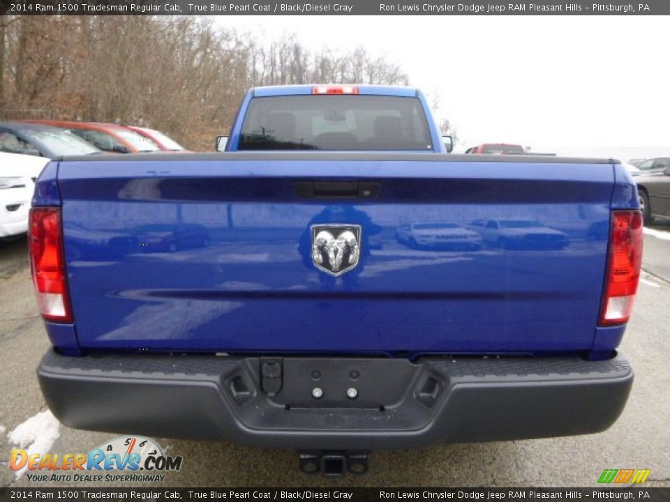 2014 Ram 1500 Tradesman Regular Cab True Blue Pearl Coat / Black/Diesel Gray Photo #4